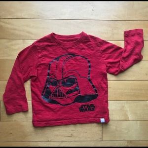 GAP Star Wars red long-sleeve tee